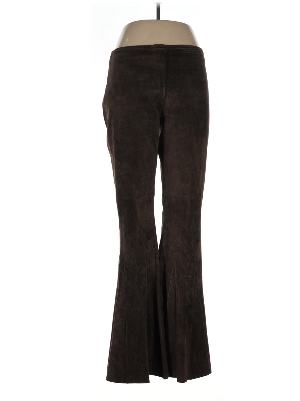 Vintage Y2K Bebe 100% Genuine Leather Brown Flare Bell Bottom Pants
